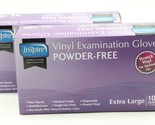 Inspire Stretch Vinyl Examination Gloves Powder Free XL 100 Gloves 2 Box... - $13.36