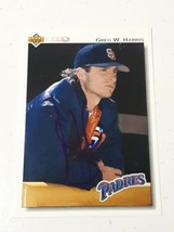 Greg W. Harris San Diego Padres 1992 Upper Deck Autograph Card #306 READ DESCRIP - £3.88 GBP