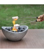 The Nordhaus 11&quot; Tabletop Fire Pit Bowl With Extendable, And Outdoor Use. - £81.71 GBP