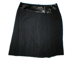 NWT New Mynt 1792 High End Plus Womens 16W 16 W Black Skirt Faux Leather... - $176.22