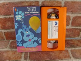 Blues Clues Play Along With Blue Blues Birthday VHS - £10.46 GBP