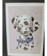 Dalmatian  Puppy Print of Watercolor by Hannah Dale Matted 8 x 10 Inch - £11.73 GBP