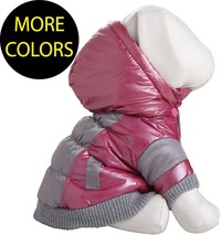 Sporty Vintage Aspen Pet Dog Ski Coat Jacket w/ Removable Hood and Insulated - £25.65 GBP