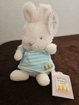 Bunnies By The Bay Wittle Spring Bunny Plush Stuffed Animal White Blue S... - $29.68