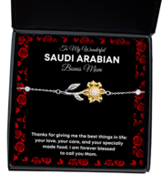 Bracelet Present For Saudi Arabian Bonus Mom - To My Wonderful Bonus Mom -  - £39.05 GBP