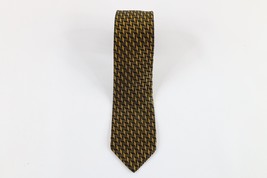 Vintage 60s 70s Mid Century Modern MCM Silk Geometric Neck Tie Dress Tie... - £19.36 GBP