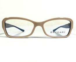 Bvlgari 4017-B 5003 Eyeglasses Frames Black Beige Cat Eye Full Rim 50-14... - £110.99 GBP