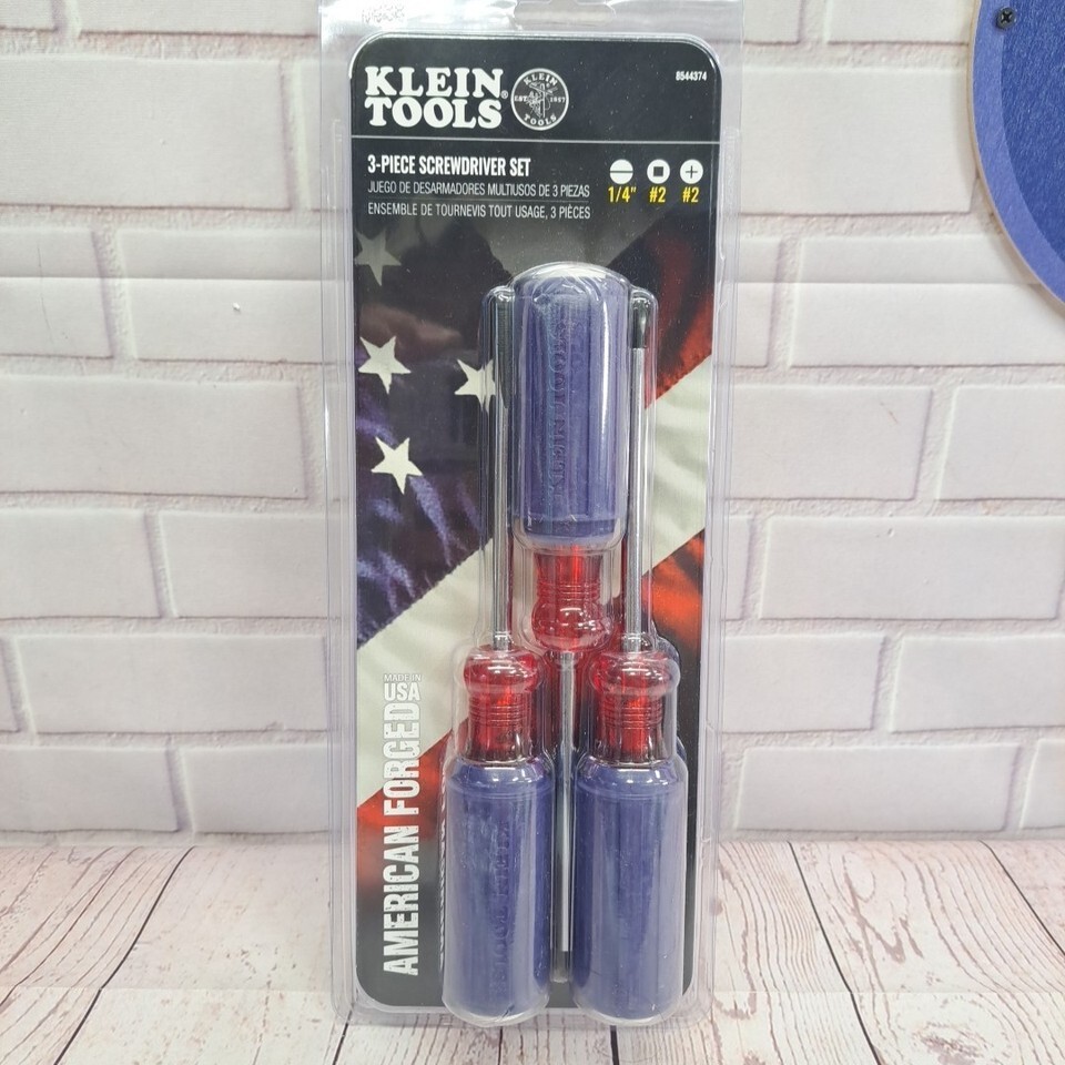 Klein Tools American Forged 3 Piece Screwdriver Set 8544374 Limited Edition - $33.24