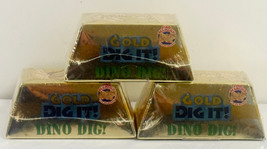 3X LOT Gold Dig It! Dino Dig! Grin Studios Real Gold - New SEALED! - $9.89