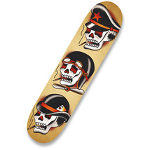 Three Hats Skulls Quality Skateboard Skate Deck Tattoo Artist Black Market Art - £46.41 GBP