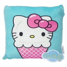 Sanrio Throw Pillow 13in Hello Kitty Comfy Cat Blue Ice Cream Bed Keroppi New - £12.65 GBP