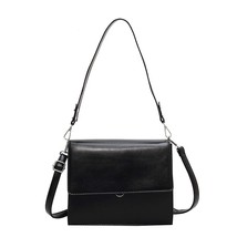 Vintage Fashion Business Bags For Women Double Strap Pure Color PU Leather Shoul - £47.16 GBP