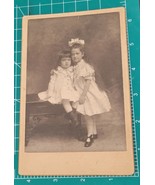 Antique Victorian Children Boy Girl Cabinet Card Mary Elizabeth &amp; Frank ... - £11.16 GBP