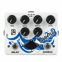 Caline DCP-03 Devilfish Chorus Delay Dual Guitar Effects Pedal New - £51.04 GBP