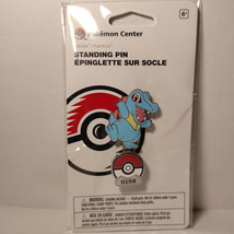 Pokemon Totodile Enamel Pin Official Nintendo Collectible Standing Pin Badge - £21.69 GBP