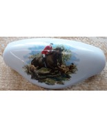 Ceramic Cabinet Drawer Pull Horse Foxhunt scene #1 - $11.33 CAD