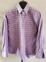 Tommy Bahama Purple &amp; White Plaid Button Down Shirt Mens Size 16 34/35 - $19.79