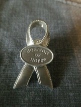 Longaberger Horizon of Hope Tack Pin ~  HOH Breast Cancer Pewter  Ribbon - £5.58 GBP