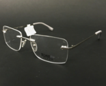 TECHNOlite Brille Rahmen TFD6001 SI Grau Silber Quadratisch Rahmenlose 5... - $55.57