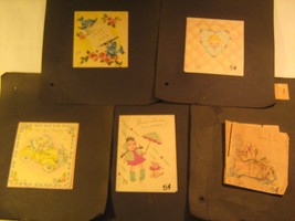 Lot of 5 Vintage GREETING CARDS 1930 - 1940s Invitations [Y79C2c] - £4.36 GBP