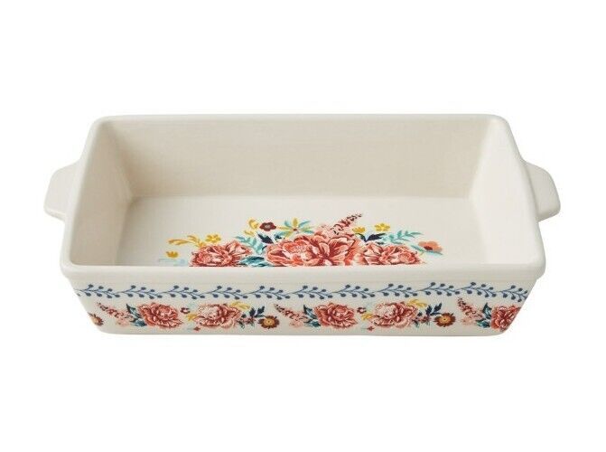 Primary image for Pioneer Woman ~ KEEPSAKE FLORAL ~ Rectangular ~ Stoneware ~ Baking Pan