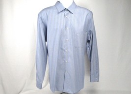 Joseph Aboud Dress Shirt Men&#39;s 17 1/2 - 34/35  Non-Iron Blue Business Casual - £15.87 GBP