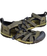 Kids KEEN Hiking Sandals Size 3 Olive Green Newport H2 Waterproof Covere... - $45.32 CAD