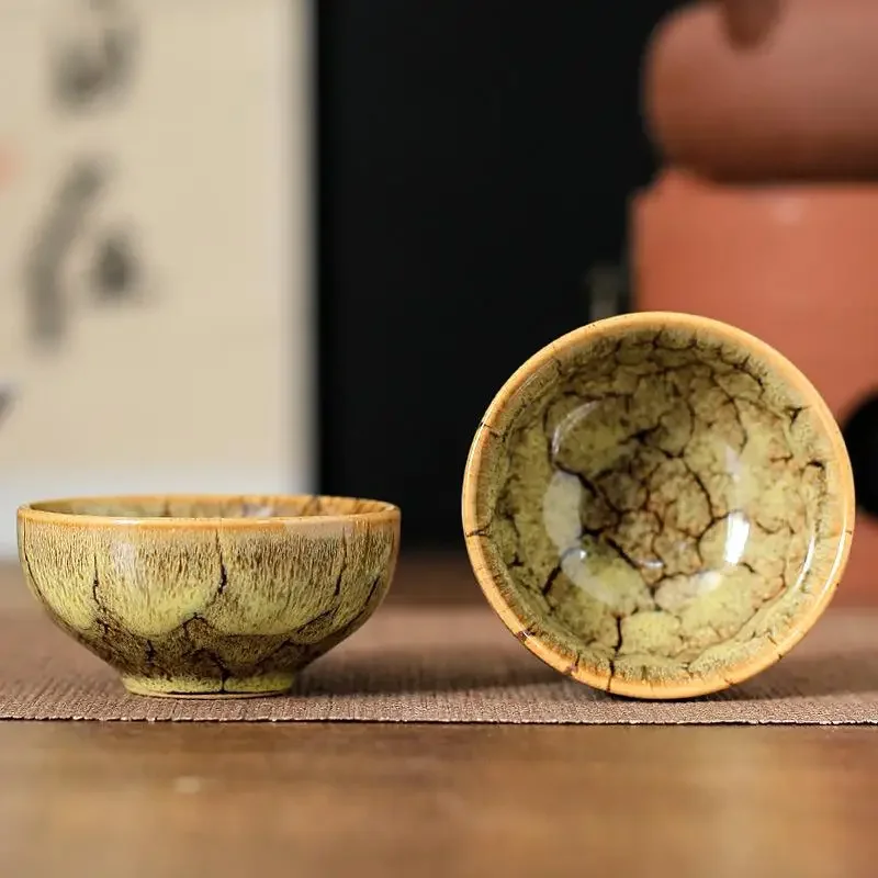 45ml Vintage Ceramic Cup Kiln Change Teacup Master Cup Diameter: 45ml St... - $1.00