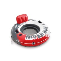 Intex Red River Run 1 Fire Edition Sport Lounge, Inflatable Water Float, 53" Dia - £34.36 GBP