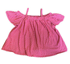 Gymboree Girls Top Elastic Off The Shoulder With Straps Baby Doll Size L... - $6.72