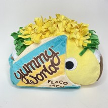Yummy World FLACO TACO Kidrobot Plush  Yellow Stuffed Animal Toy 10&quot; - £15.21 GBP