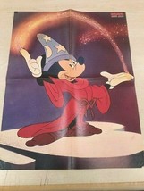 Mickey Mouse Sorcerer &amp; Cliff Richard Vintage 1970&#39;s Poster German Bravo - £23.98 GBP