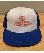 Vintage Central Equipment Trucker Mesh SnapBack Ball Cap Hat Champion - $27.06 CAD