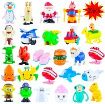Wind up Toys 25 Pack Assorted Toddler Toys Mini Figures for Classrooms Kids - £15.48 GBP