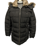 MAURICES BLACK FAUX FUR HOODED PUFFER  WINTER JACKET SZ M NWT&#39;S - $50.64
