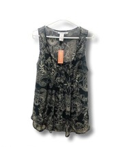American Rag Cie Women’s Flowy Sleeveless Top Black/White MSRP $50 with ... - $12.99