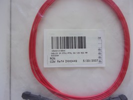 NEW 2M RED FIBER OPTIC CABLE REF #DHH0449 2M MTRJ MTRJ 62 / 125 RED MM - $9.94