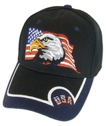 USA American Bald Eagle Small Stars Patriotic Men&#39;s Adjustable Baseball ... - $20.44 CAD