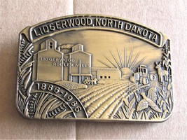 Lidgerwood ND North Dakota Centennial Belt Buckle 1886-1986  - $22.50
