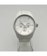 EXPRESS White Stainless Steel 44mm Women’s Watch Working New Battery - $39.47 CAD