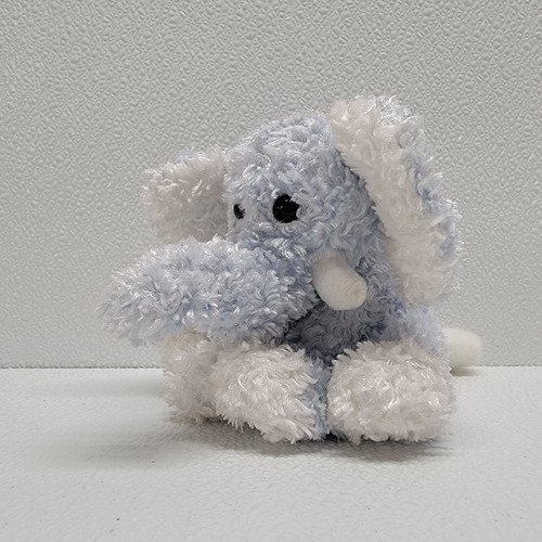 Animal Adventure Baby Adventure Blue White Elephant Soft Plush Stuffed A... - $14.15