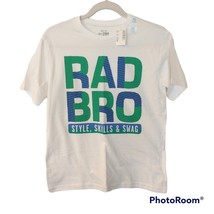 NWT Boy&#39;s Rad Bro Short Sleeve T-shirt Size XL 14 - Green, Blue, White - Place - £5.15 GBP