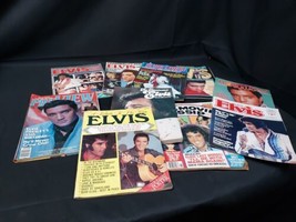 Vintage Elvis Presley Magazine Lot of 10 TRIBUTE TO THE KING OF ROCK &amp; R... - $27.69
