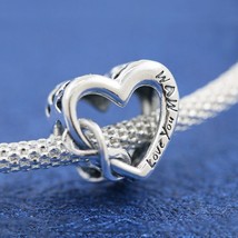 Mother’s Day 2020 Collection 925 Sterling Silver Love Mum Infinity Heart Charm - £13.26 GBP