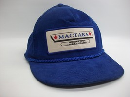 Mactara Spruce Lumber Patch Hat Vintage Blue Corduroy Snapback Rope Baseball Cap - £23.59 GBP