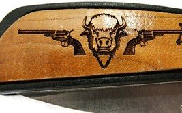Vintage Woodsman &quot;Luis&quot; Name Deadwood South Dakota Pocket Knife Buffalo ... - $29.69