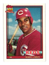 1991 Topps #730 Barry Larkin Cincinnati Reds - $3.00