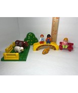 Vintage 1994 Playmobil 1-2-3 from 6601 Country Park Figures Bench Bridge... - $19.77