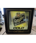Miller MGD Beer Motion Moving Sequencing Light Up Bar Sign Man Cave Game... - $145.34