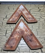 2 VTG Art Pottery Wall Hanging Home Decor Southwestern Desert Arrow A Sh... - $1,463.41 MXN